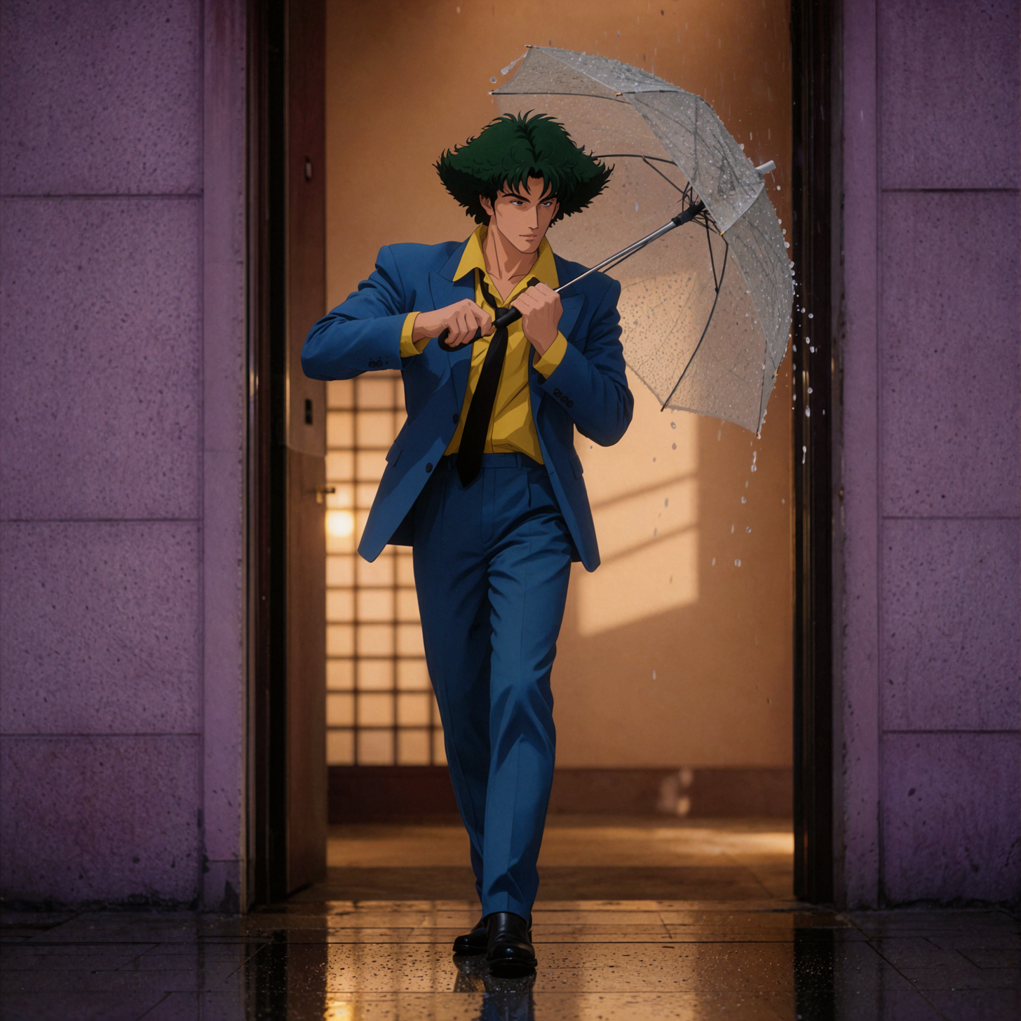 Spike Spiegel · Crossed Umbrellas · Telephoto Compression