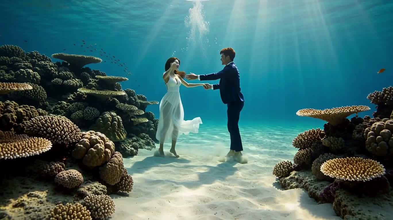 Underwater Blues Duet Tango — AI video creation