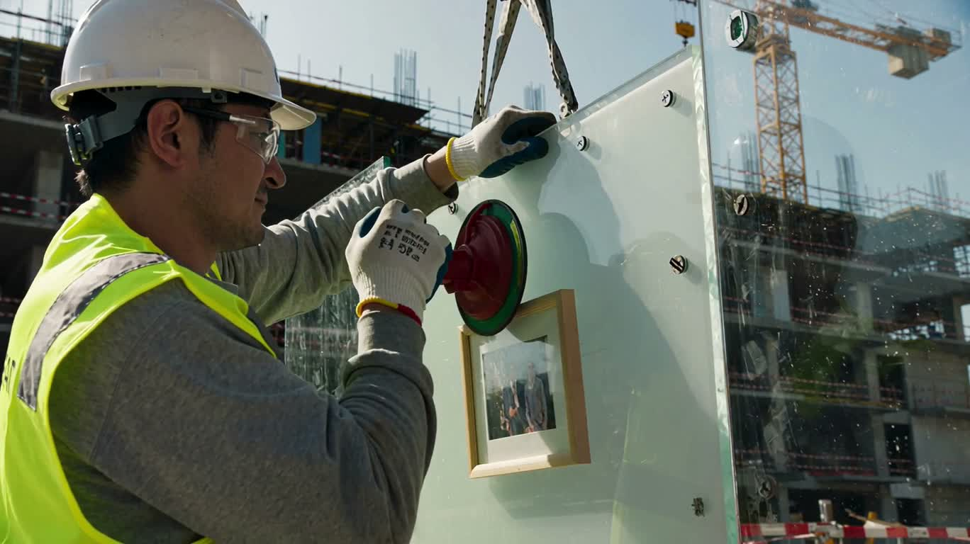 Glass Installation Under the Scorching Sun