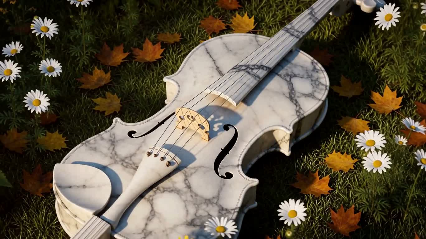 Marble Magic Harp in the Morning Light