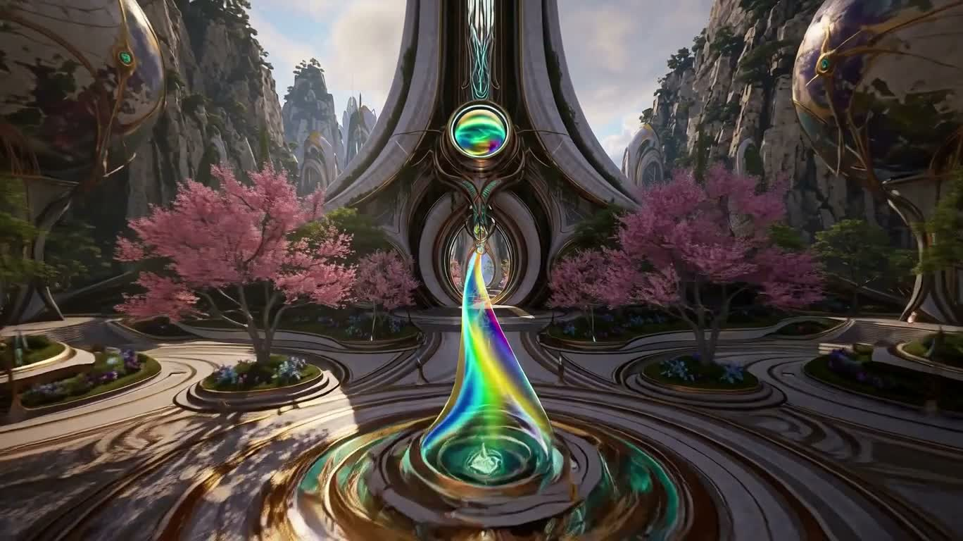 Neon Biomechanical Utopia