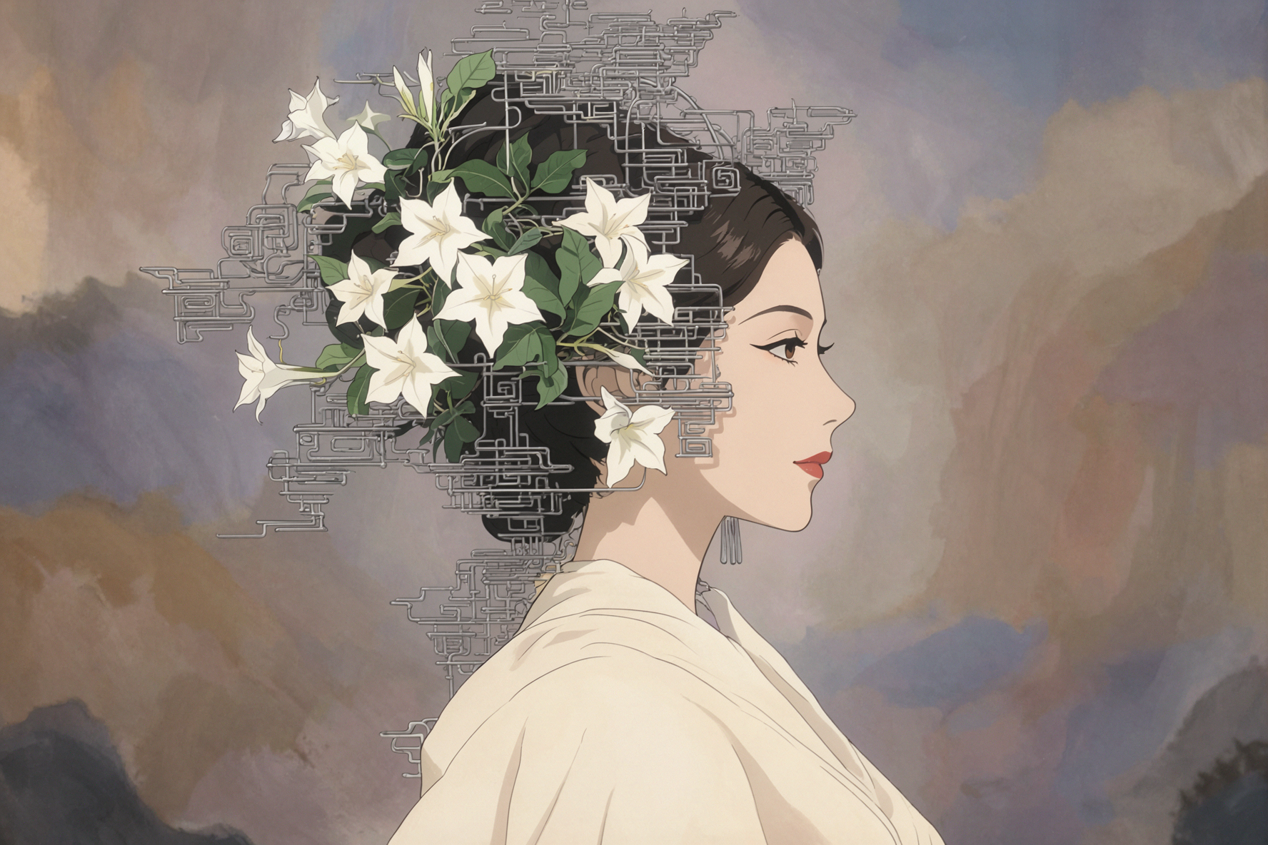月光花冠 · 日系赛璐璐 — AI image creation
