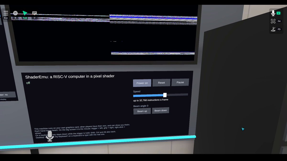 RISC-V emulator built in VRChat shader