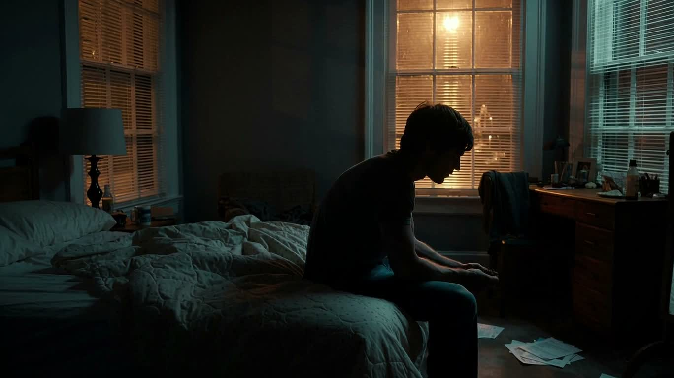 Solitude and Self-Reflection in the Silent Night — AI video creation