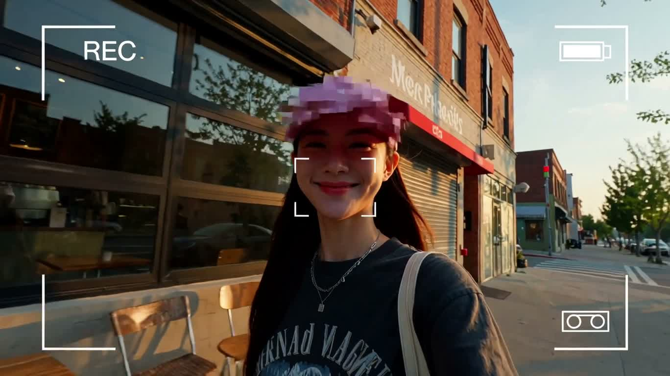 金色时刻的城市咖啡漫游 — AI video creation