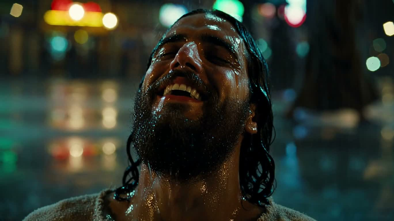 雨夜仰望的喜悦