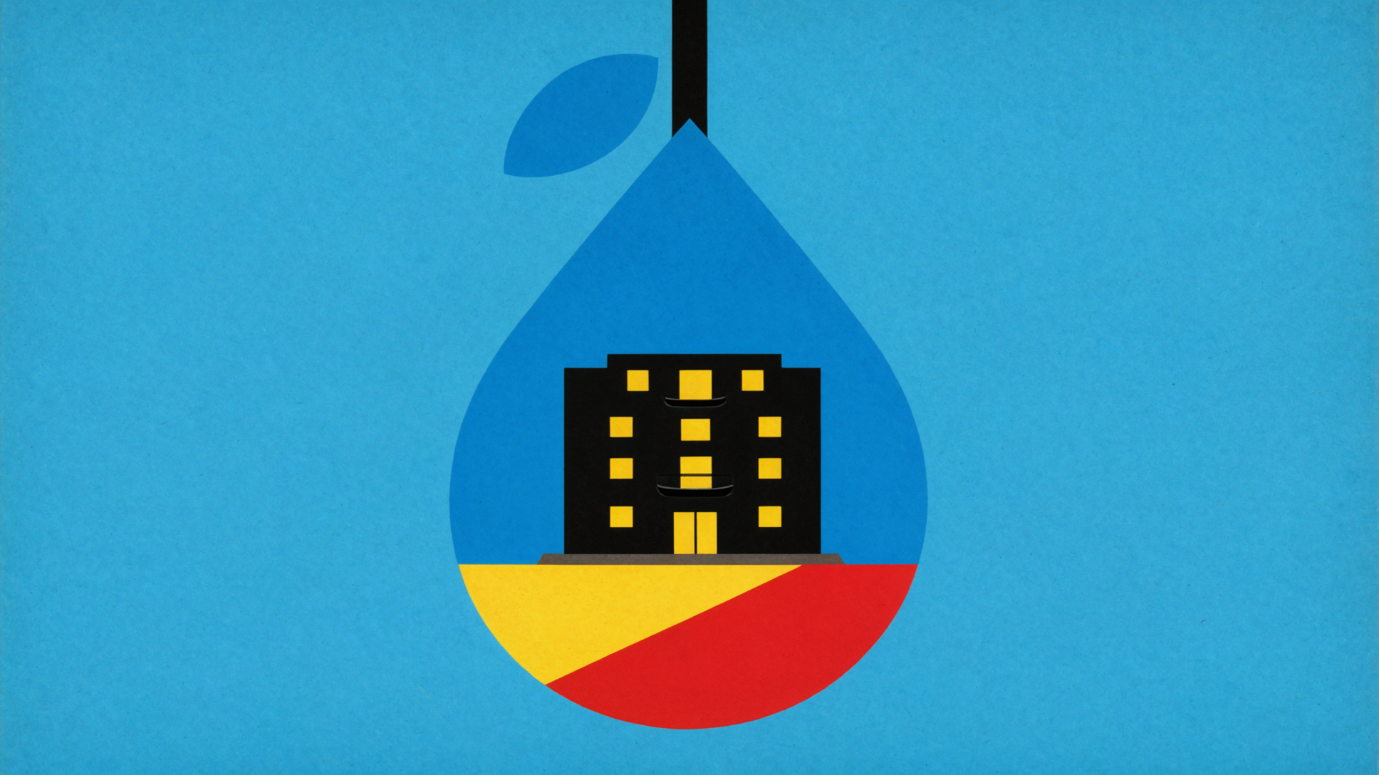 Raindrop Hotel · Bauhaus Graphics — AI image creation