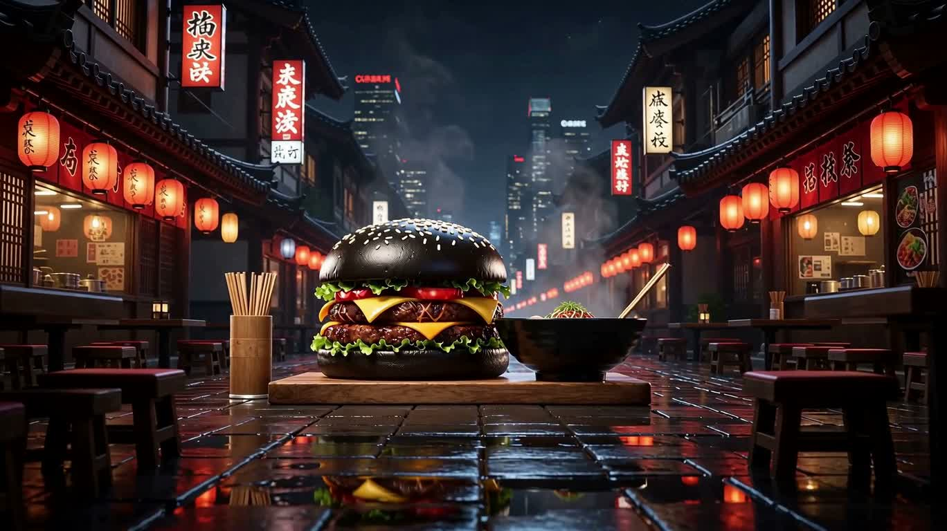 검은 요새 닌자의 라멘 대식
