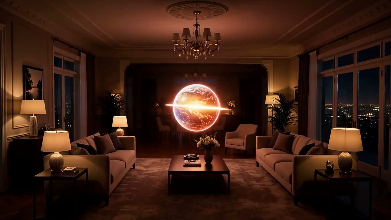 Supernova quantique dans le salon — AI video creation