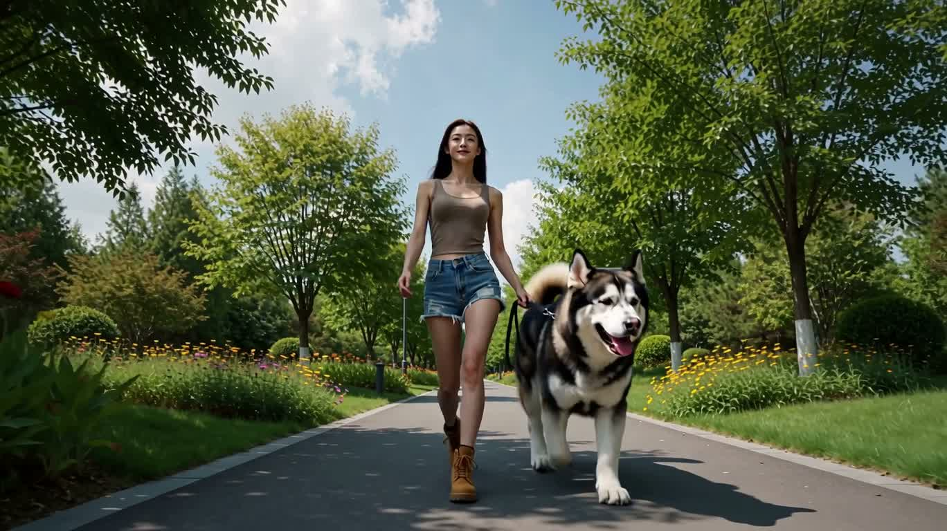 Sunny Park and the Giant Shepherd Dog
