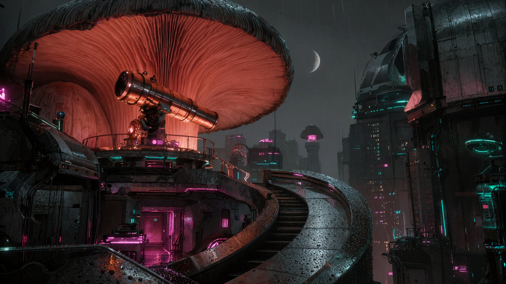 Observatoire des champignons · Nuit cyber — AI image creation