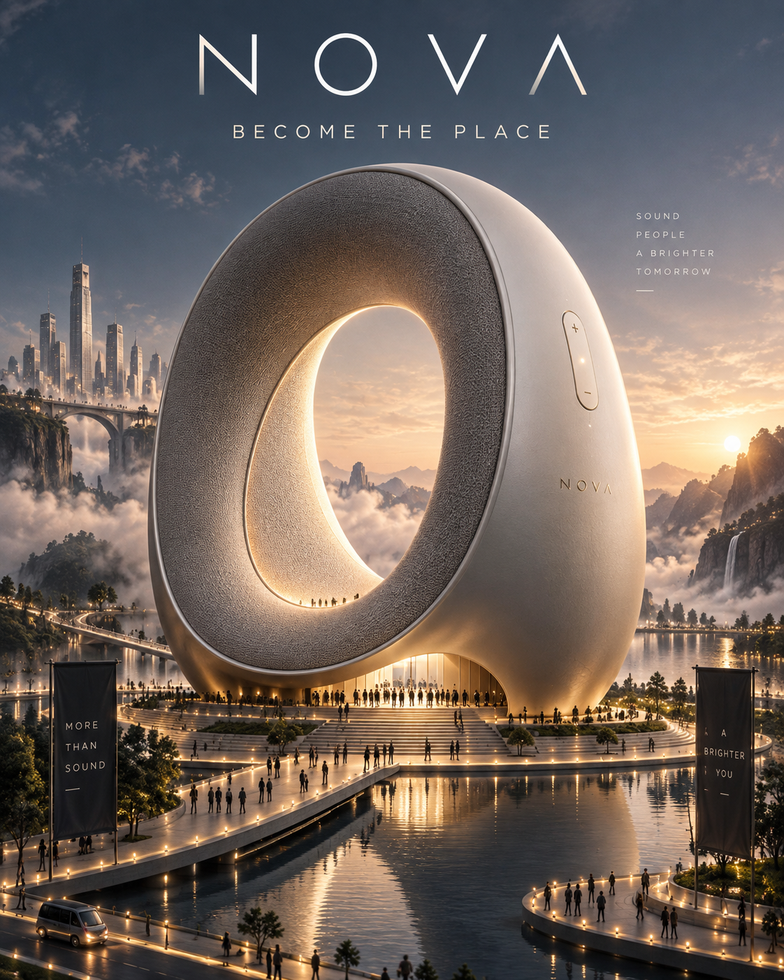 品牌产品微缩世界电影感高级广告海报 — AI image creation