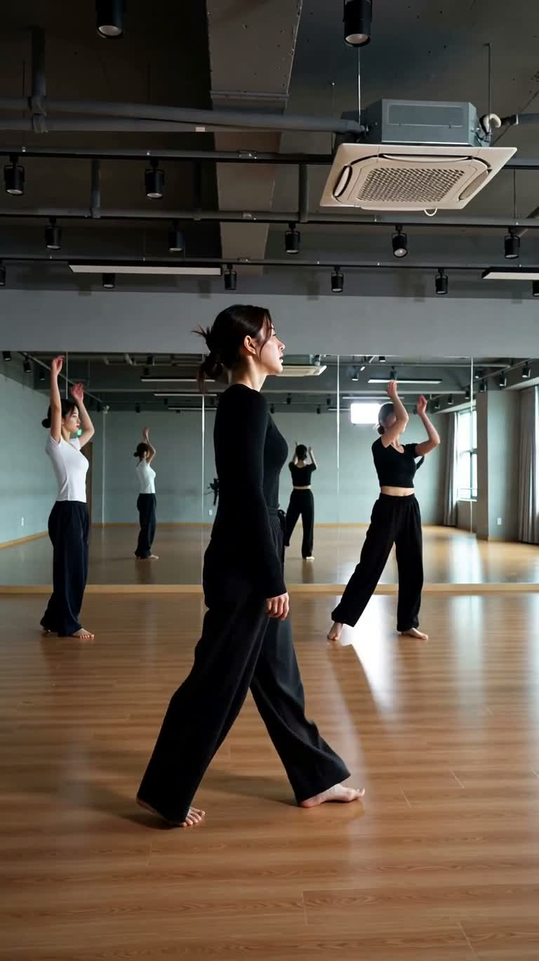 练舞后的独处时刻 — AI video creation
