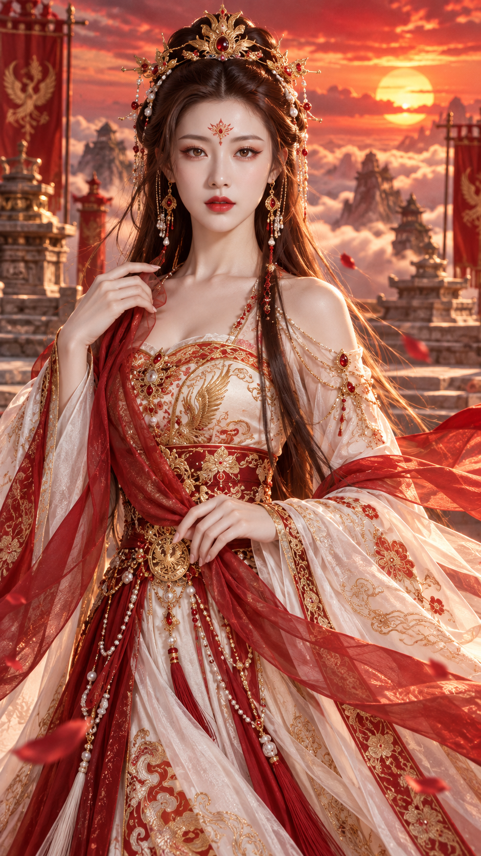 唐风幻想仙侠神女祭典海报 — AI image creation