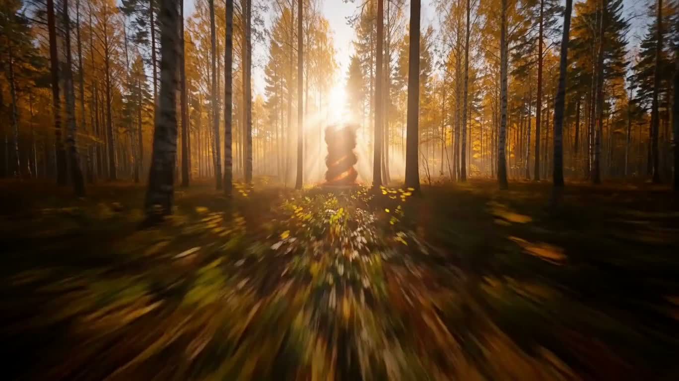 秋叶风暴中的“WILD” — AI video creation