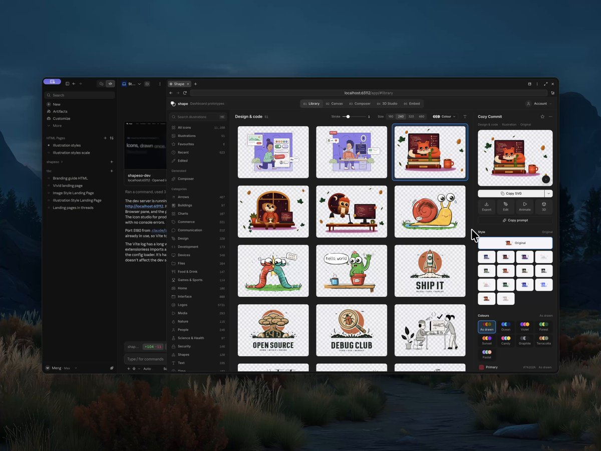 Tool to convert icons into 3D assets