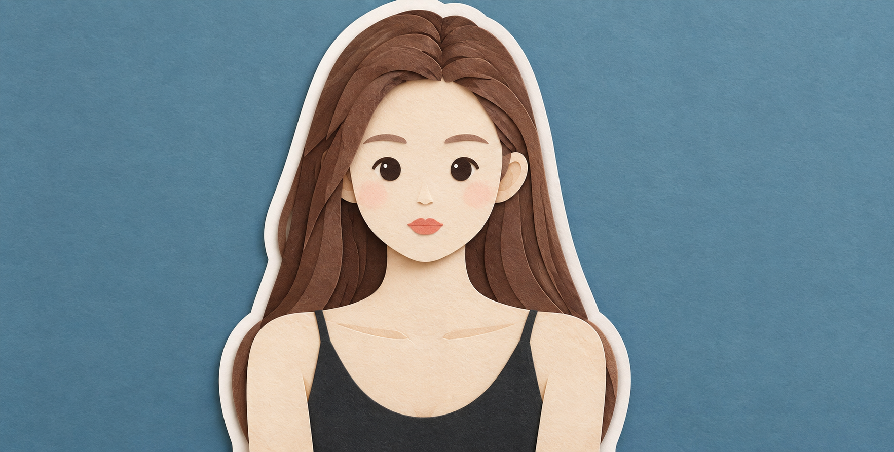 柔和手工纸雕立体透视插画 — AI image creation
