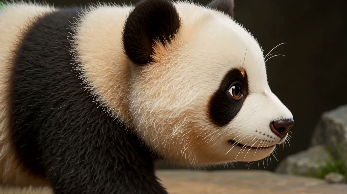 风中孔雀尾混生幼兽 — AI video creation