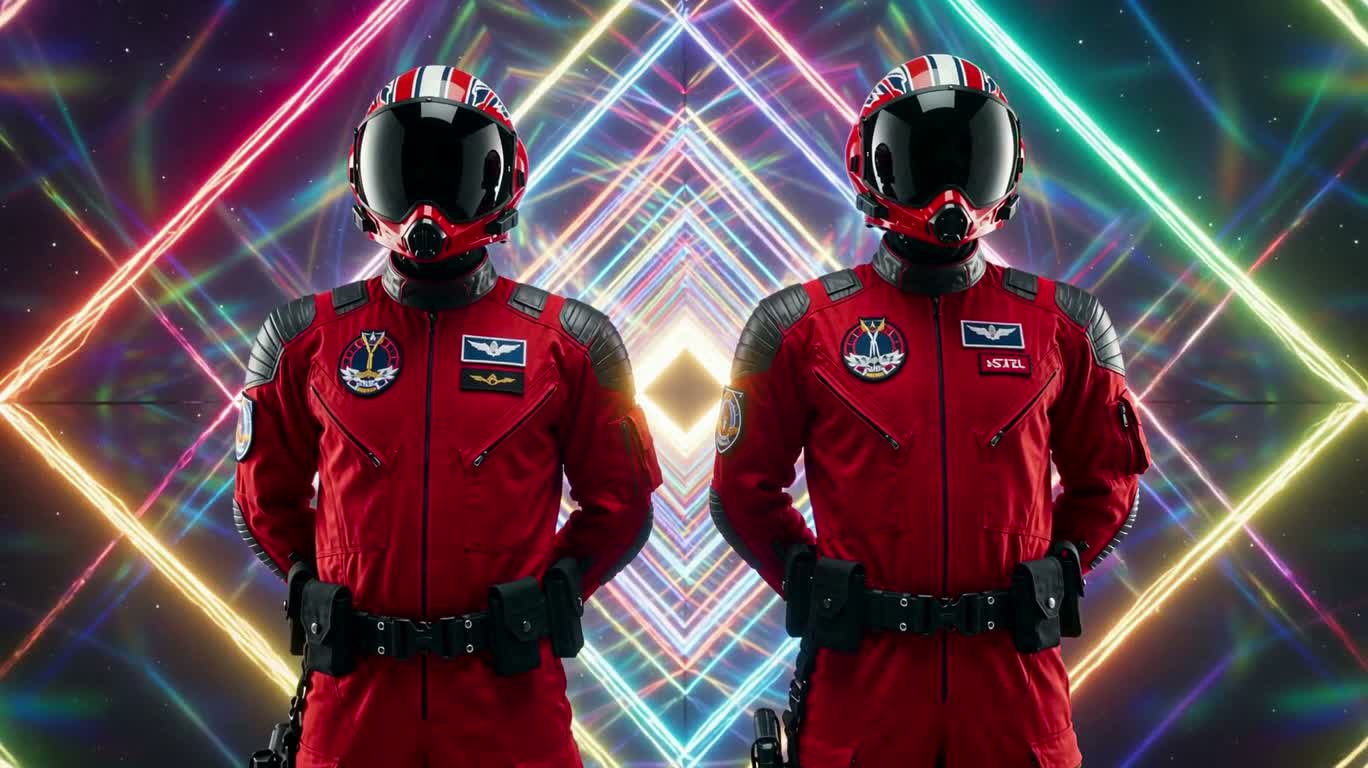 彩虹六维门户中的时空将军 — AI video creation