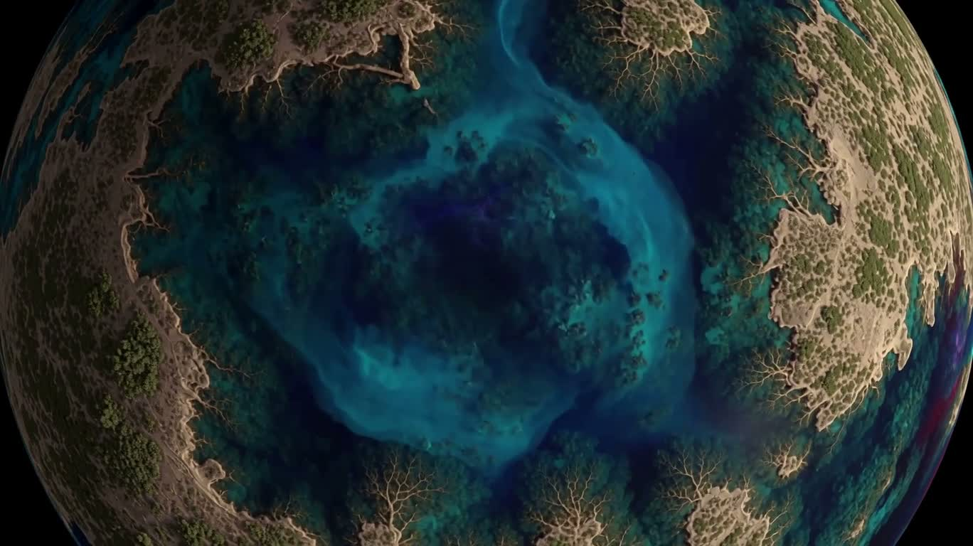 Deep Color Kaleidoscope Eyeball — AI video creation