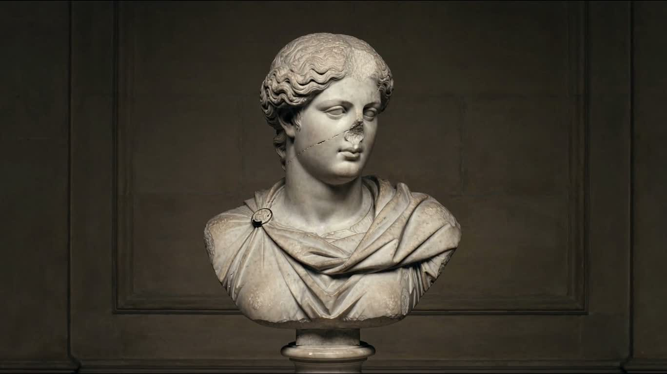 Classical Stone Statue in the Cracks — AI video creation