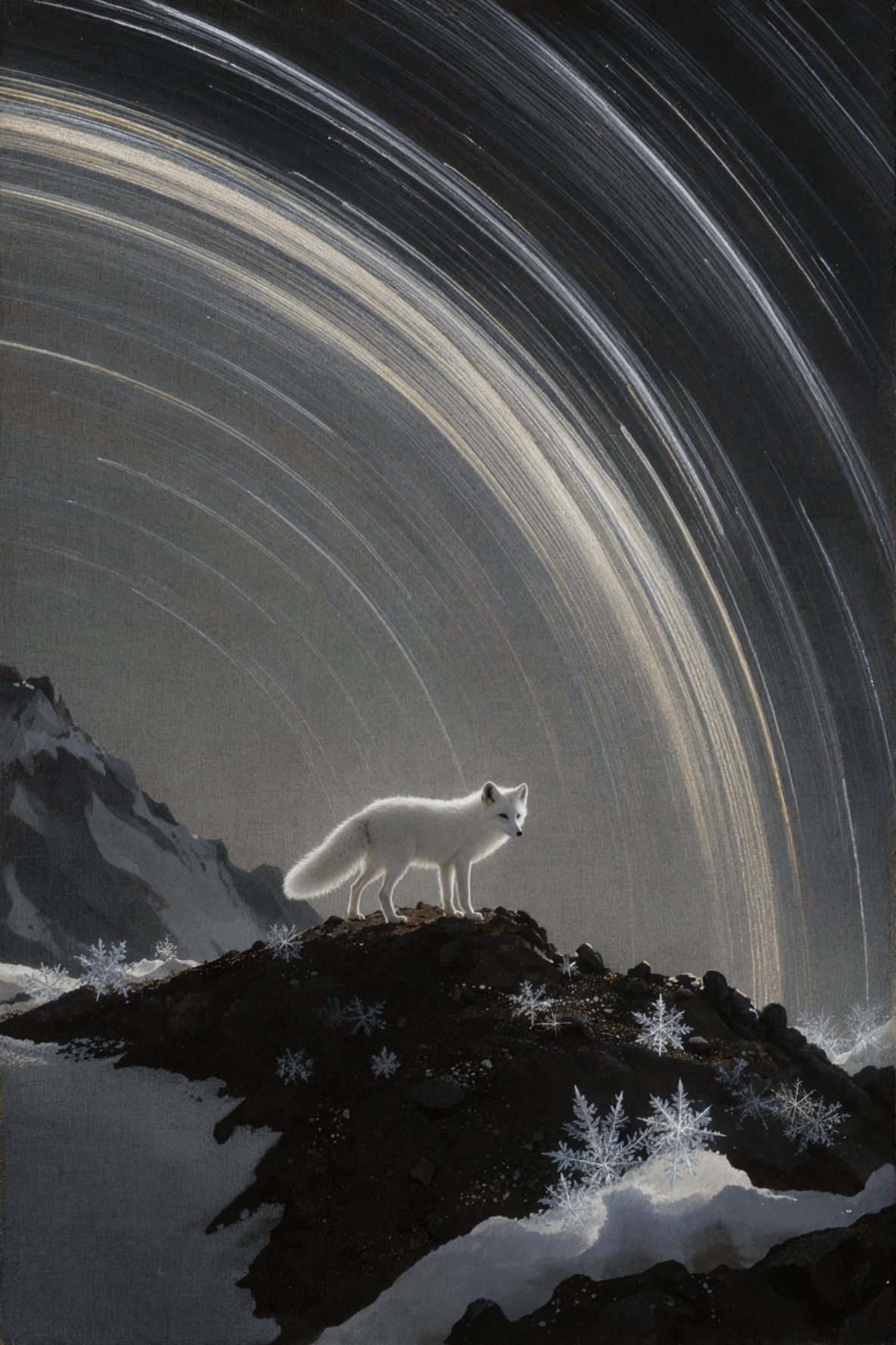 雪狐星轨 · 古典油画 — AI image creation