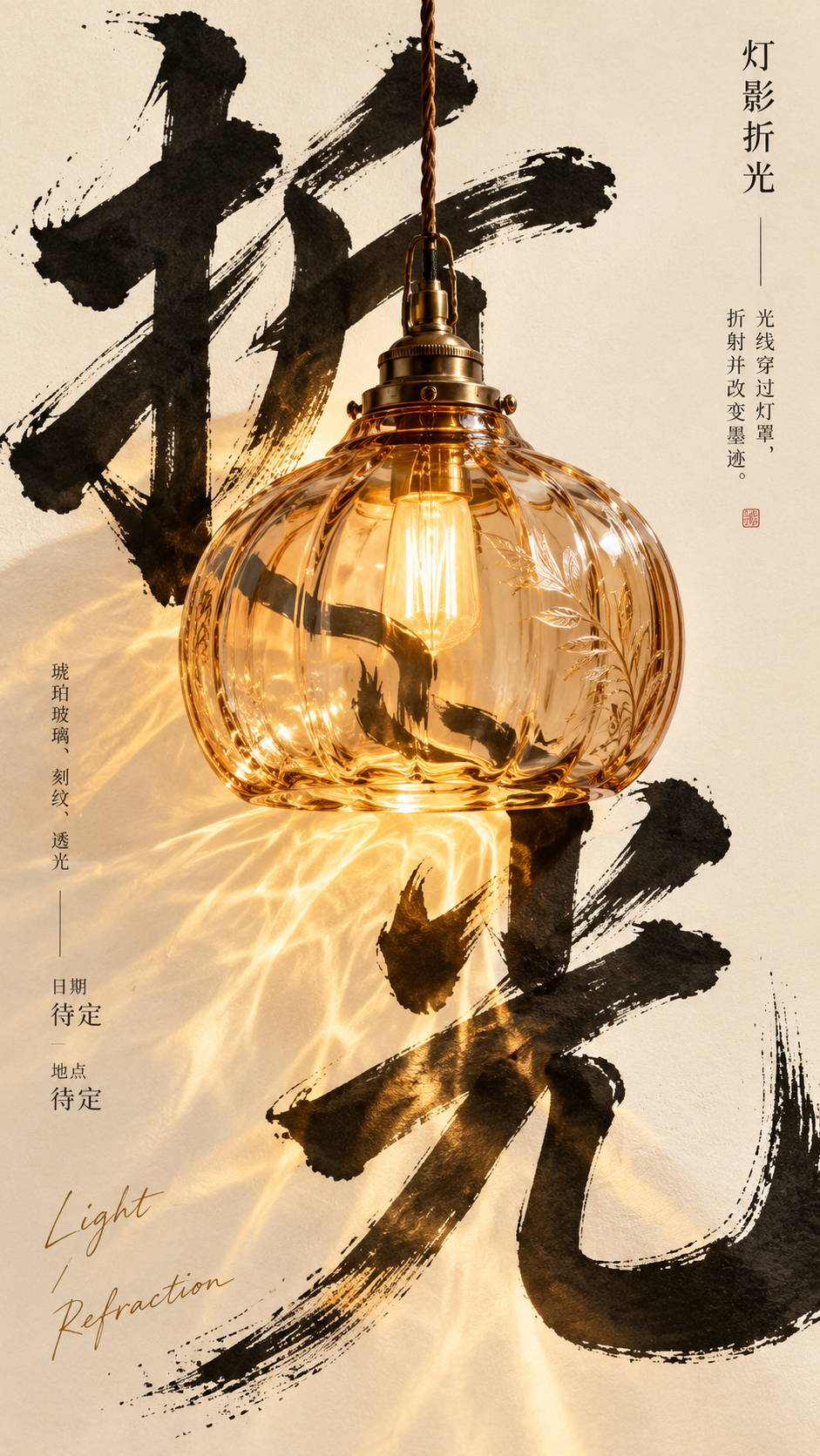 Eastern Culture Exhibition: Giant Wild Character and Real Artifacts Interactive Poster