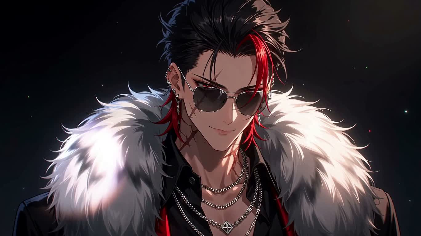 Red-Streaked Black-Haired Idol