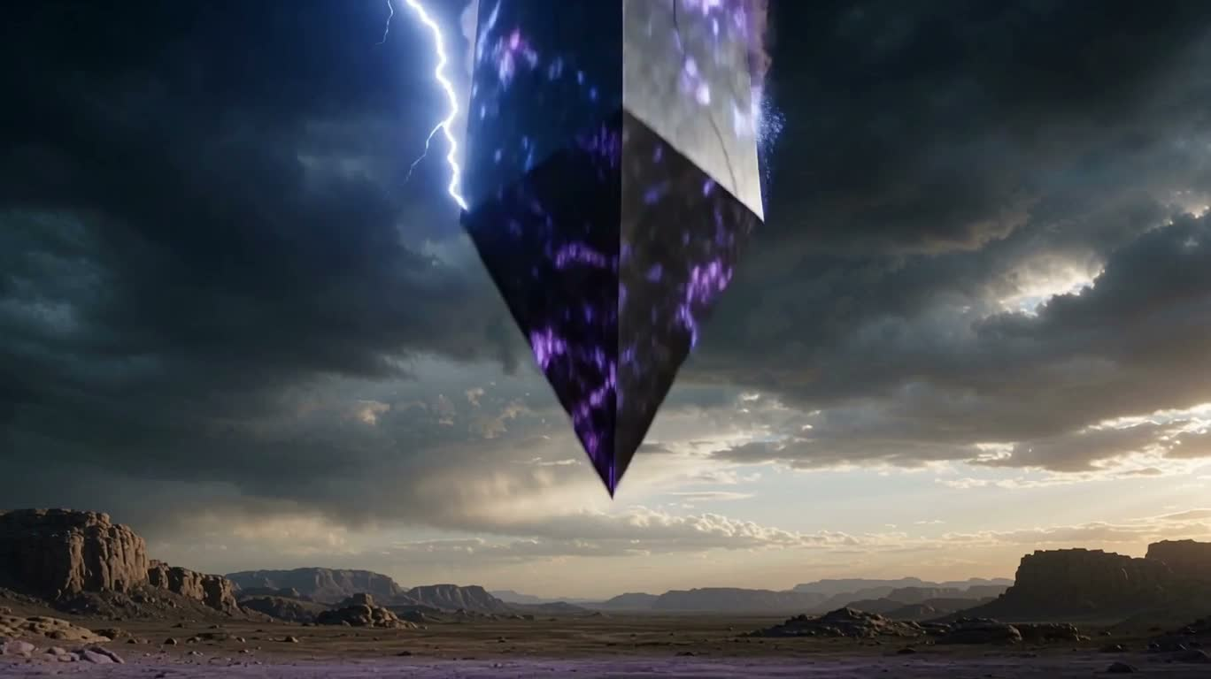 风暴中的陨石碑与 APEX — AI video creation
