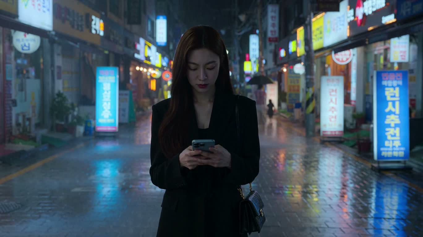 비 오는 밤의 낯선 전화
