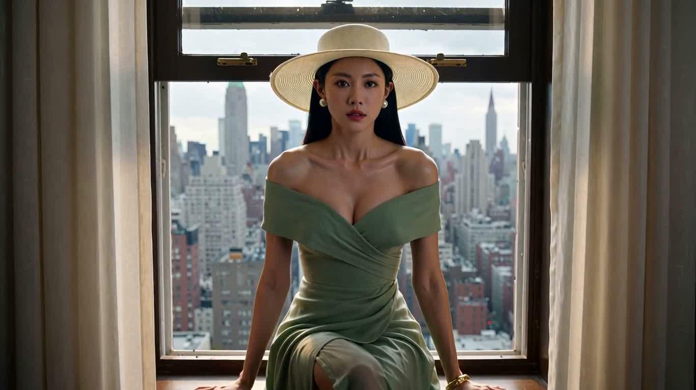 비 내리는 도시를 뛰어넘어: 지붕 위 스카이라인