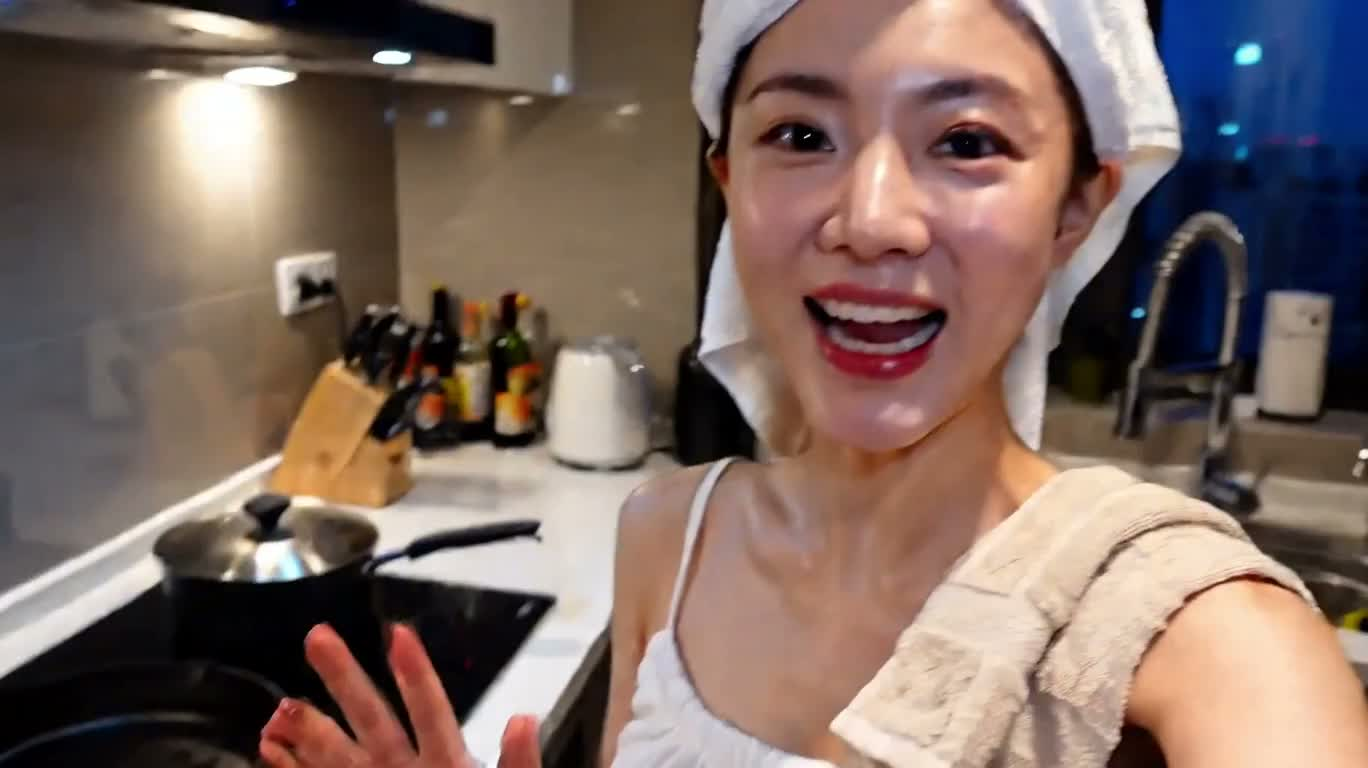 深夜厨房:训练后的高蛋白晚餐 — AI video creation