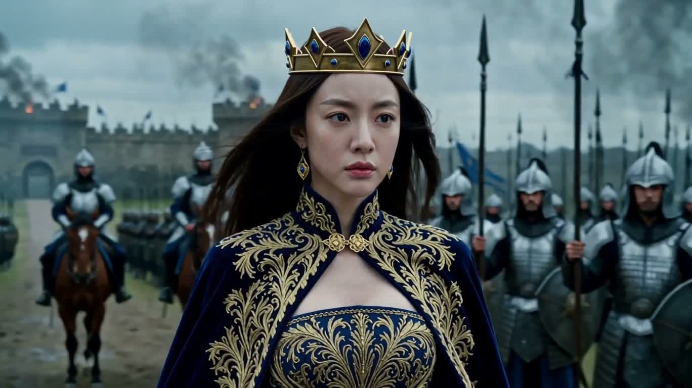 城堡女王的军阵宣告 — AI video creation