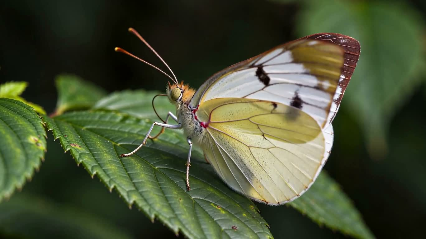 Gradient Butterfly Wing Colors — AI video creation
