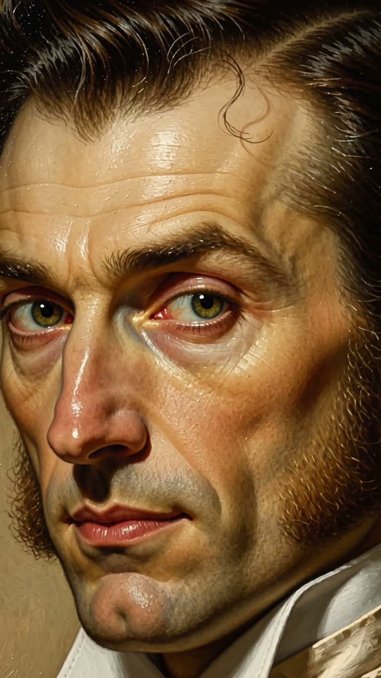 Oil Portrait of a Splendid Theatrical Detective