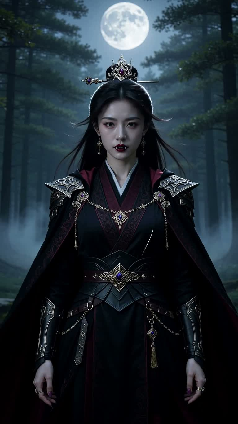 暗影寻路者:女半吸血法师 — AI video creation