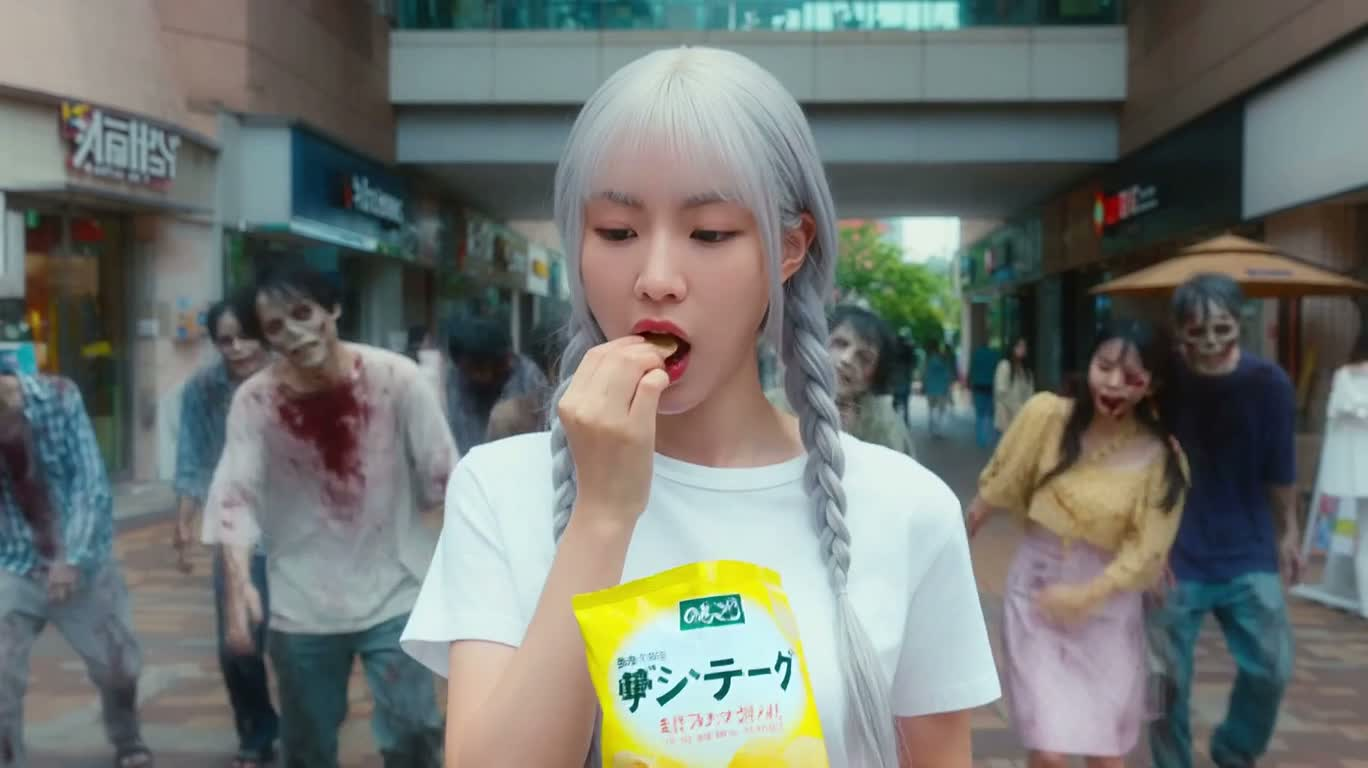 僵尸也想吃的薯片广告
