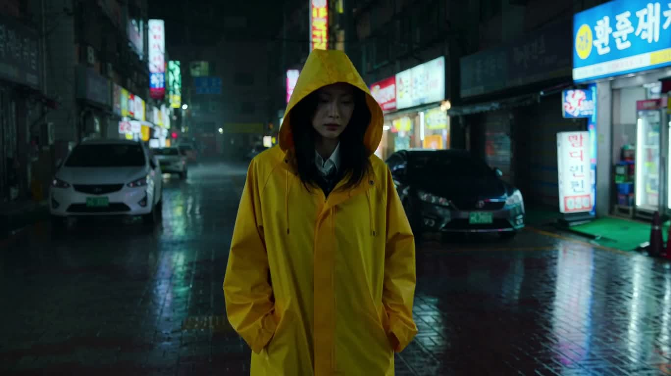 霓虹雨巷