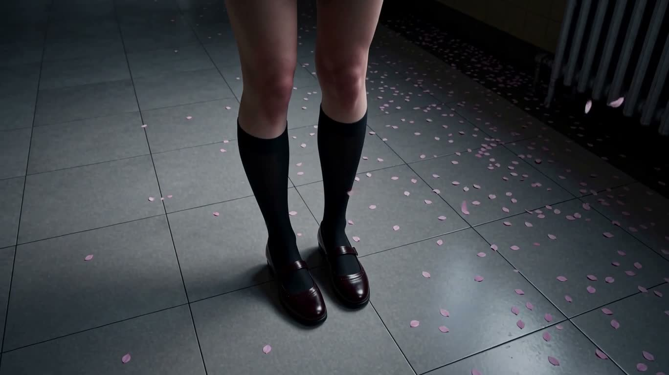 Jeune fille égarée sur le campus des cerisiers — AI video creation