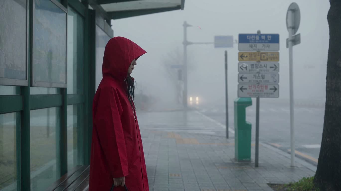 雾中候车