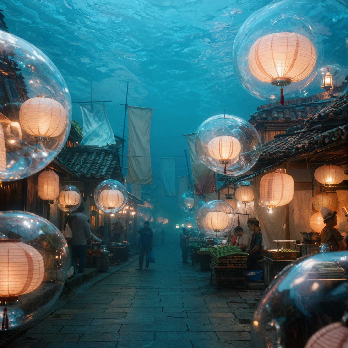 灯笼水下街 · 梦幻柔焦