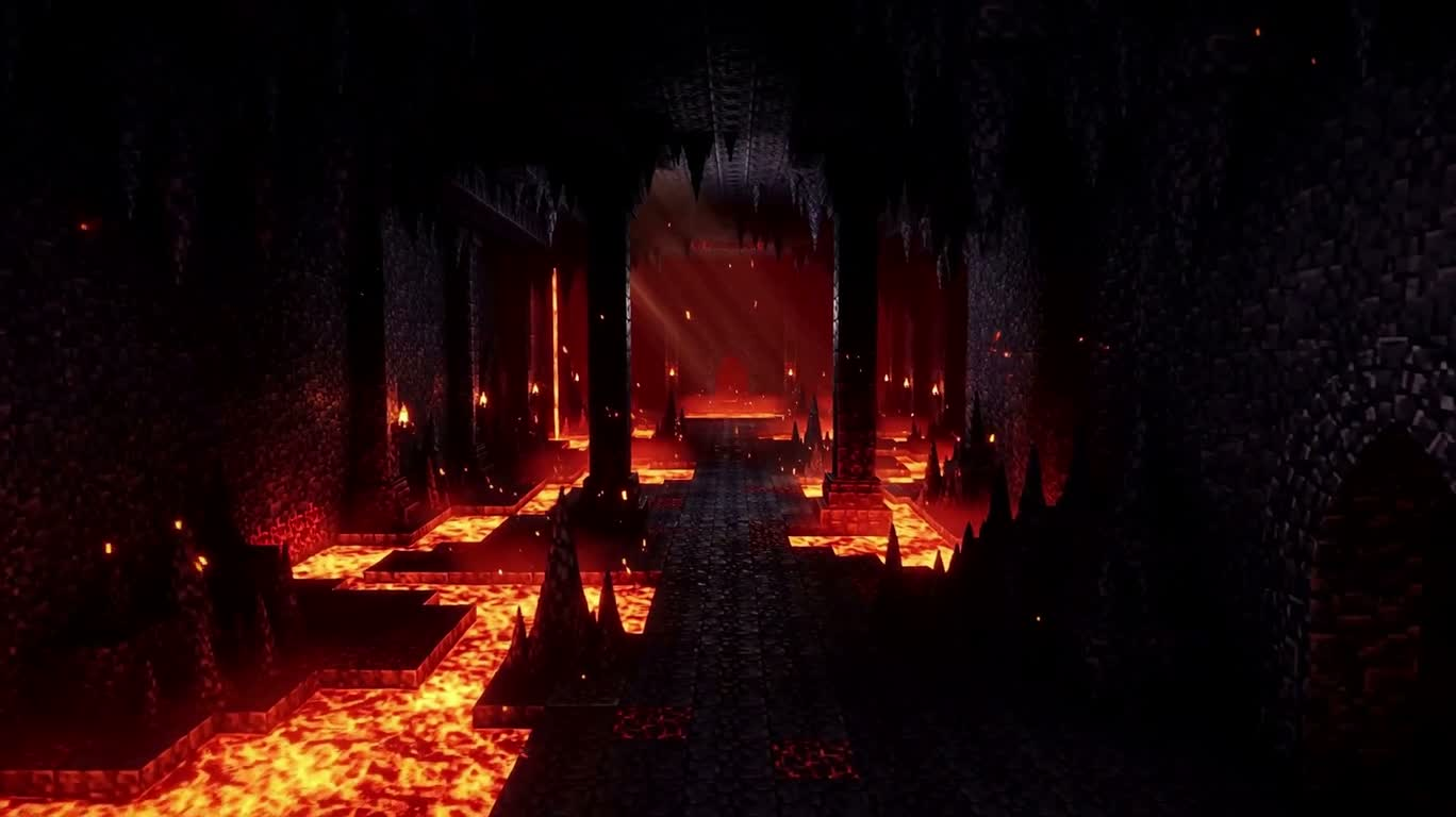 Fantaisie pixel du donjon de lave — AI video creation