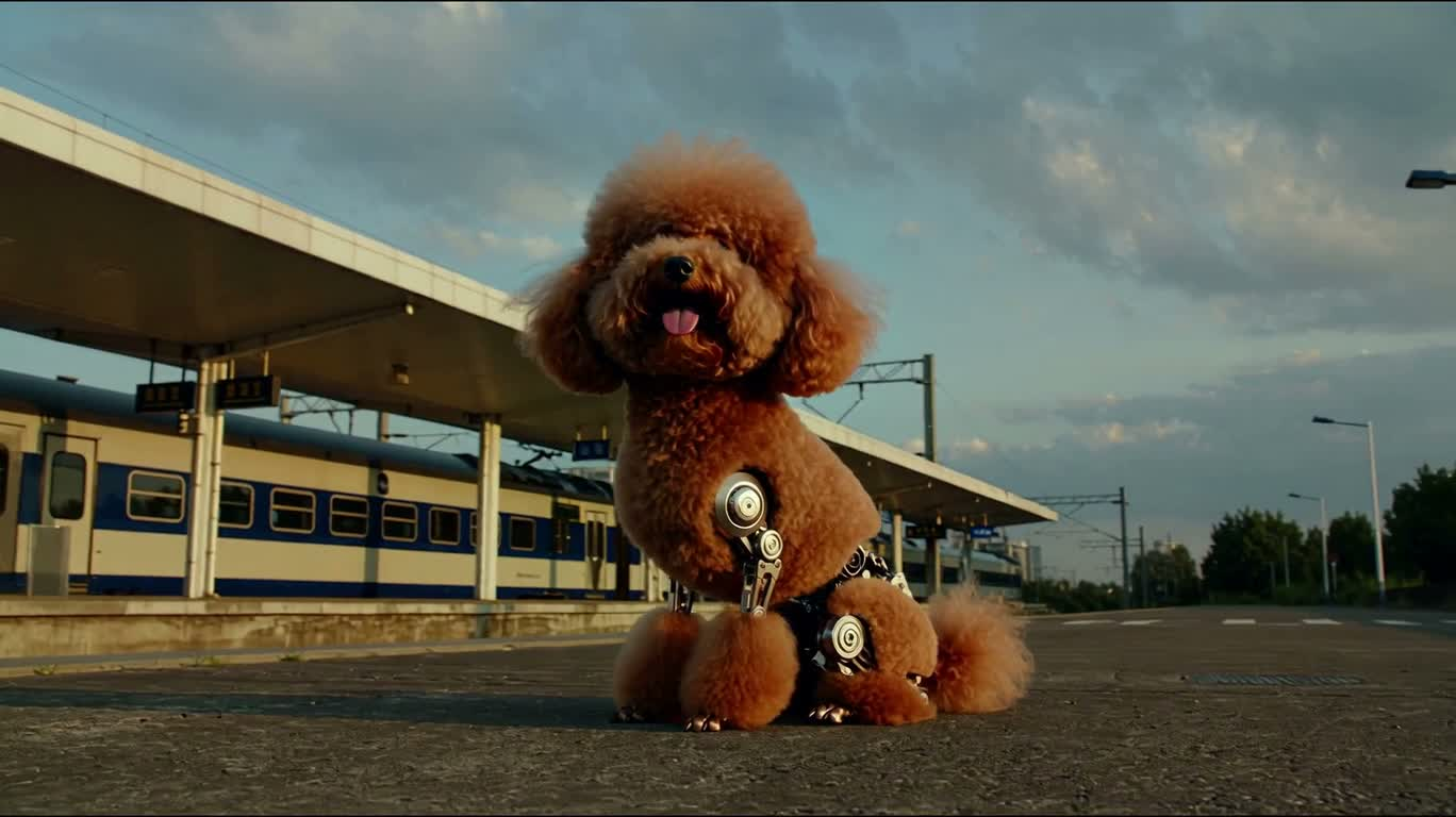 Poodle Express at Dawn Station — AI video creation