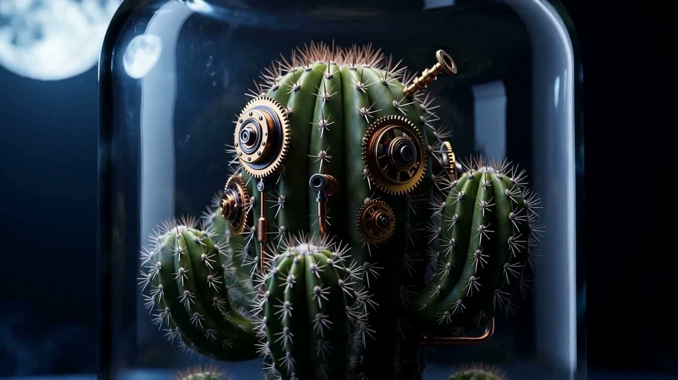 Moonlit Steam Cactus
