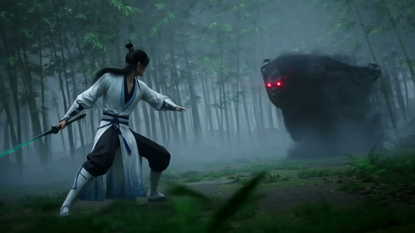 竹林の幻刃決戦 — AI video creation