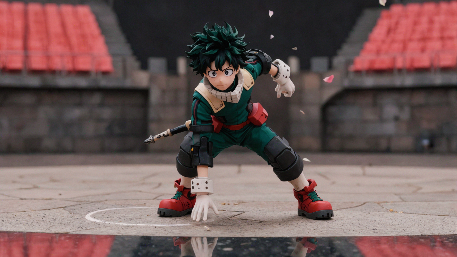 Izuku Midoriya · Dust Ring Landing · Medium Format — AI image creation