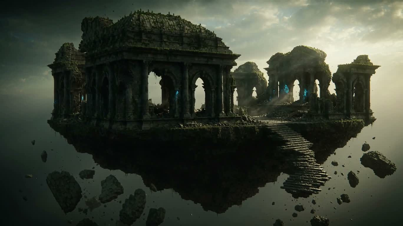 Floating Ruins — AI video creation