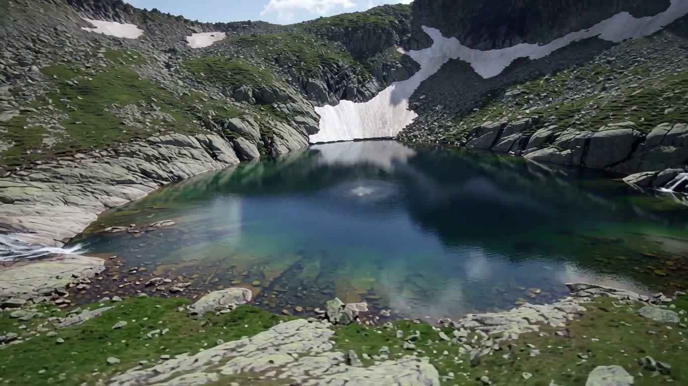 高山冰融湖 — AI video creation