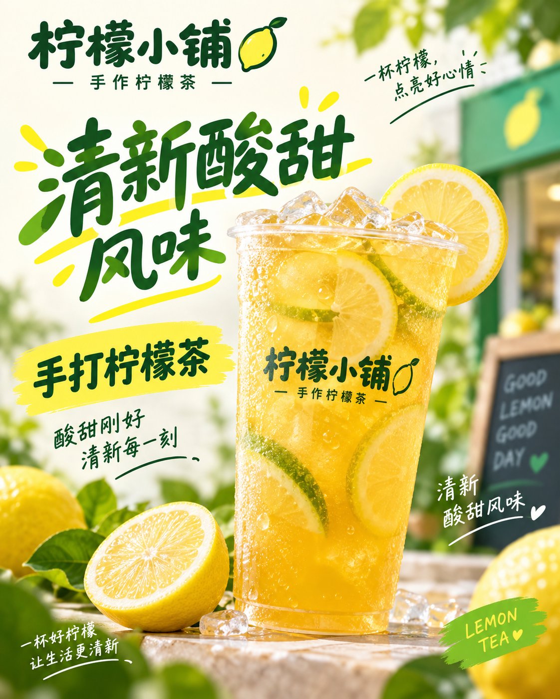 本地门店开业四张独立营销海报 — AI image creation