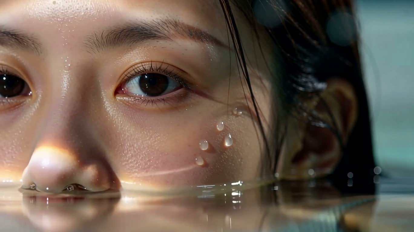 Iridescent Gaze Beneath the Waves